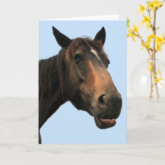 Paard Kaart (Gele Bloem)