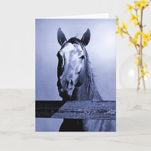 Paard Kaart (Gele Bloem)