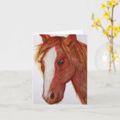 Paard Kaart (Gele Bloem)