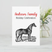  paard kaart (Staand voorkant)