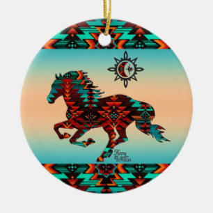 Paard keramiek ornament