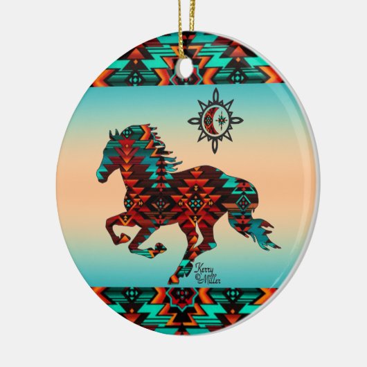 Paard keramiek ornament (Links)