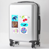 paard, kersen, om-symbool, zeemeermin, kat, dakini sticker (Koffer)