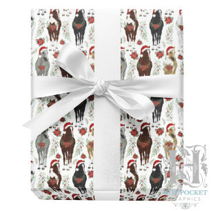 Paard Kerst Inpakpapier