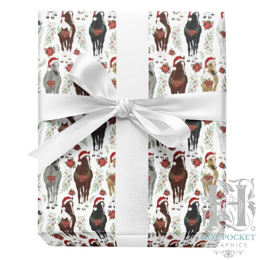 Paard Kerst Inpakpapier