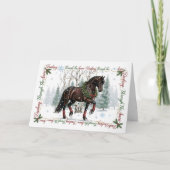 Paard Kerst Kaart (Voorkant)