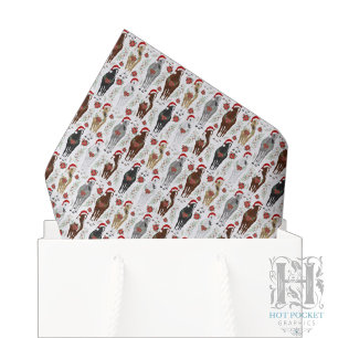 Paard Kerst Tissue Papier