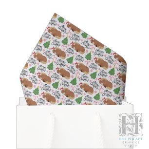 Paard Kerst Tissue Papier