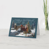Paard Kerstavond Kaart (Voorkant)