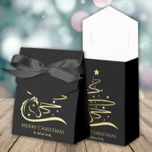 Paard Kerstboom Gouden glitter Ruitersport