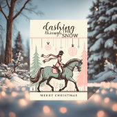 Paard Kerstkaart Kaart