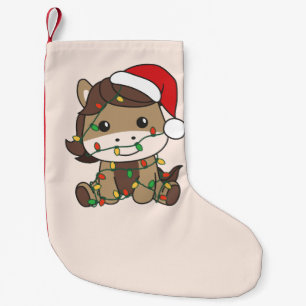 Paard Kerstmis Winter Dieren Vakantie Paarden Kleine Kerstsok