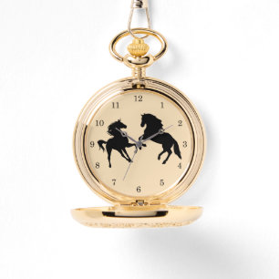 Paard Kijkt Koppel Horloge