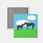 Paard Kisses Magnet (Voorkant / Achterkant)