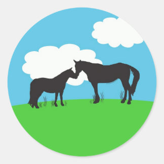 Paard Kisses Sticker