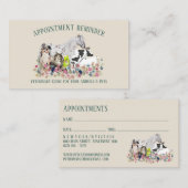 Paard Koe Schapenhond Kat Veterinaire Afspraak Visitekaartje (Voorkant / Achterkant)