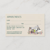 Paard Koe Schapenhond Kat Veterinaire Afspraak Visitekaartje (Achterkant)