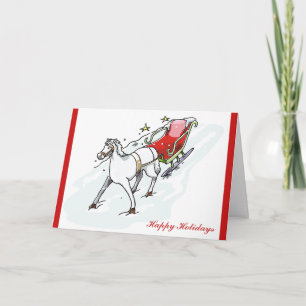 Paard & Koets - Feestdagen Kaart