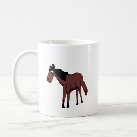 Paard Koffiemok (Links)