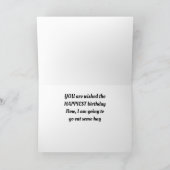 PAARD KON GEWOON NIET WACHTEN OM TE ZEGGEN * GELUK KAART (Binnen)