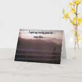 PAARD KON GEWOON NIET WACHTEN OM TE ZEGGEN * GELUK KAART (Gele Bloem)