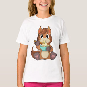 Paard Kookt Ramen Koken T-shirt