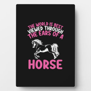 Paard Kunst De Wereld Wordt Het Best Bekeken Door Fotoplaat