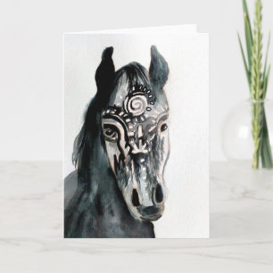 Paard kunst tekening Wenskaart Kaart