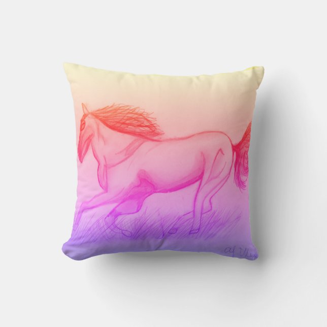Paard Kussen Sunset (Voorkant)