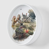 Paard land produceren boerderij waterverf (Hoek)