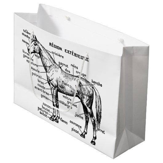 Paard Large Cadeautasje (Voorkant Gekanteld)
