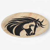 Paard Liefde met Hout Papieren Bordje (Gekanteld)