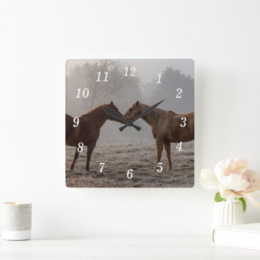 Paard Liefde Wandklok (Huis)