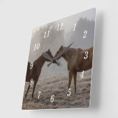 Paard Liefde Wandklok (Hoek)