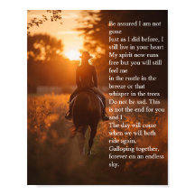 Paard Liefhebber Sympathie Herdenking Gedicht Post