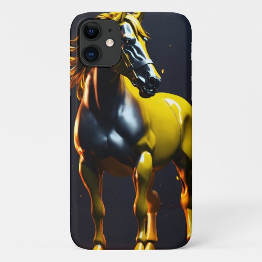 Paard Logo iPhone 11 Barely There Hoesje (Achterkant)