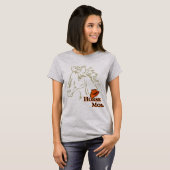 Paard Mam Met Pet Vrouwen T-shirt (Voorkant volledig)