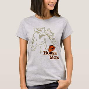 Paard Mam Met Pet Vrouwen T-shirt