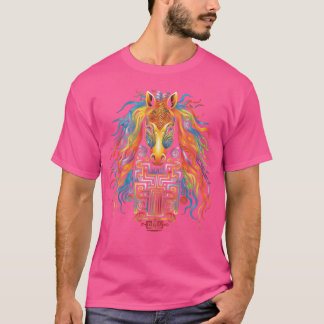 Paard Mandala Dier Kleurrijke jongen T-shirt