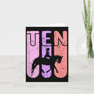 Paard Meisje 10e Verjaardag Paardrijden Kaart