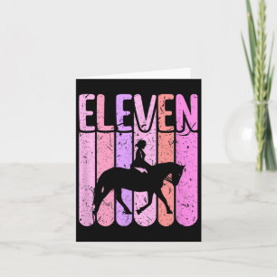 Paard Meisje 11e Verjaardag Paardrijden Kaart