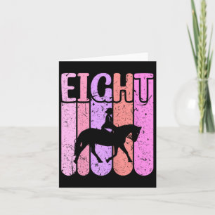 Paard meisje 8e verjaardag paardrijden  kaart