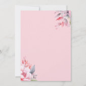 Paard Meisje 9e Verjaardag Roze Bloemen Saddle Up Kaart (Achterkant)