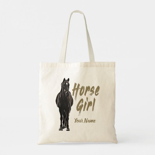 Paard meisje cadeau voor  rijden vakantie liefhebb tote bag (Achterkant)