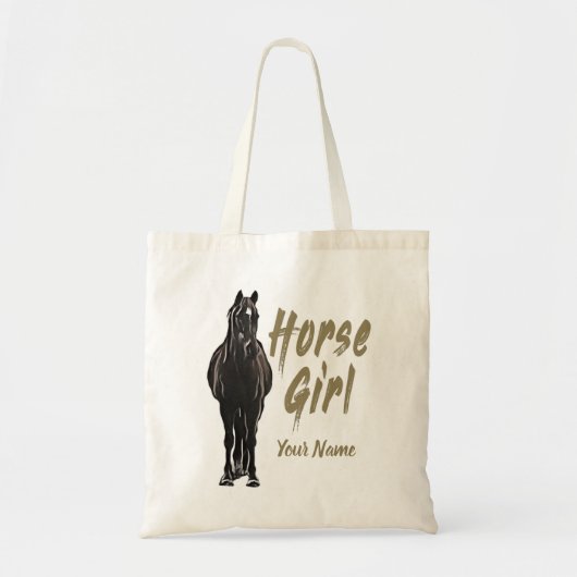 Paard meisje cadeau voor  rijden vakantie liefhebb tote bag (Voorkant)
