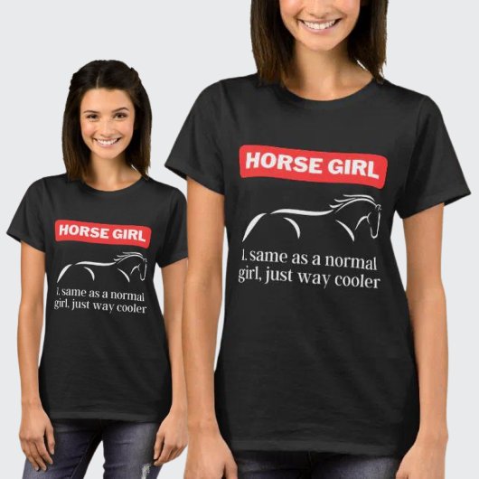 Paard Meisje, Grappig Paard Rijden Liefhebber T-shirt