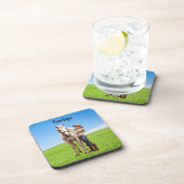 Paard Meisje Paardrijden Meadow Gepersonaliseerd Bier Onderzetter (Rechterzijde)