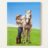 Paard Meisje Paardrijden Meadow Gepersonaliseerd Planner