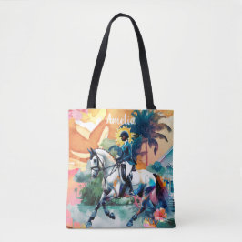 Paard Meisje Ruitersport Jamaica Tote Bag