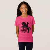 Paard meisje t-shirt (Voorkant volledig)